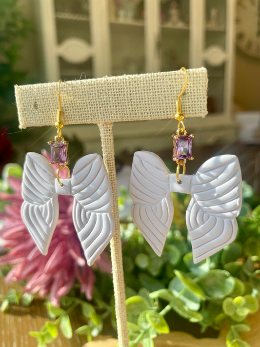 Large Bow Earrings - Mimi Co Handmade Jewelry