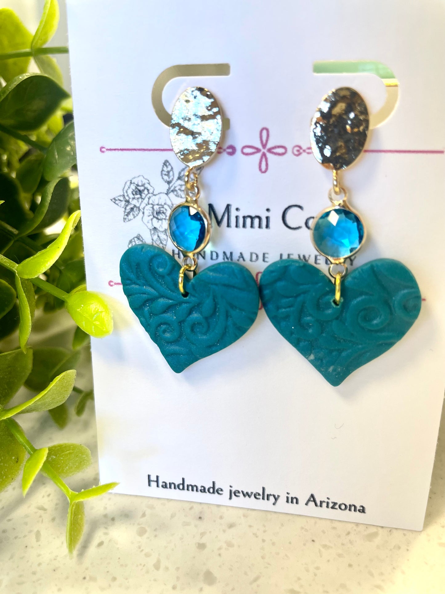 Heart Earrings - Mimi Co Handmade Jewelry