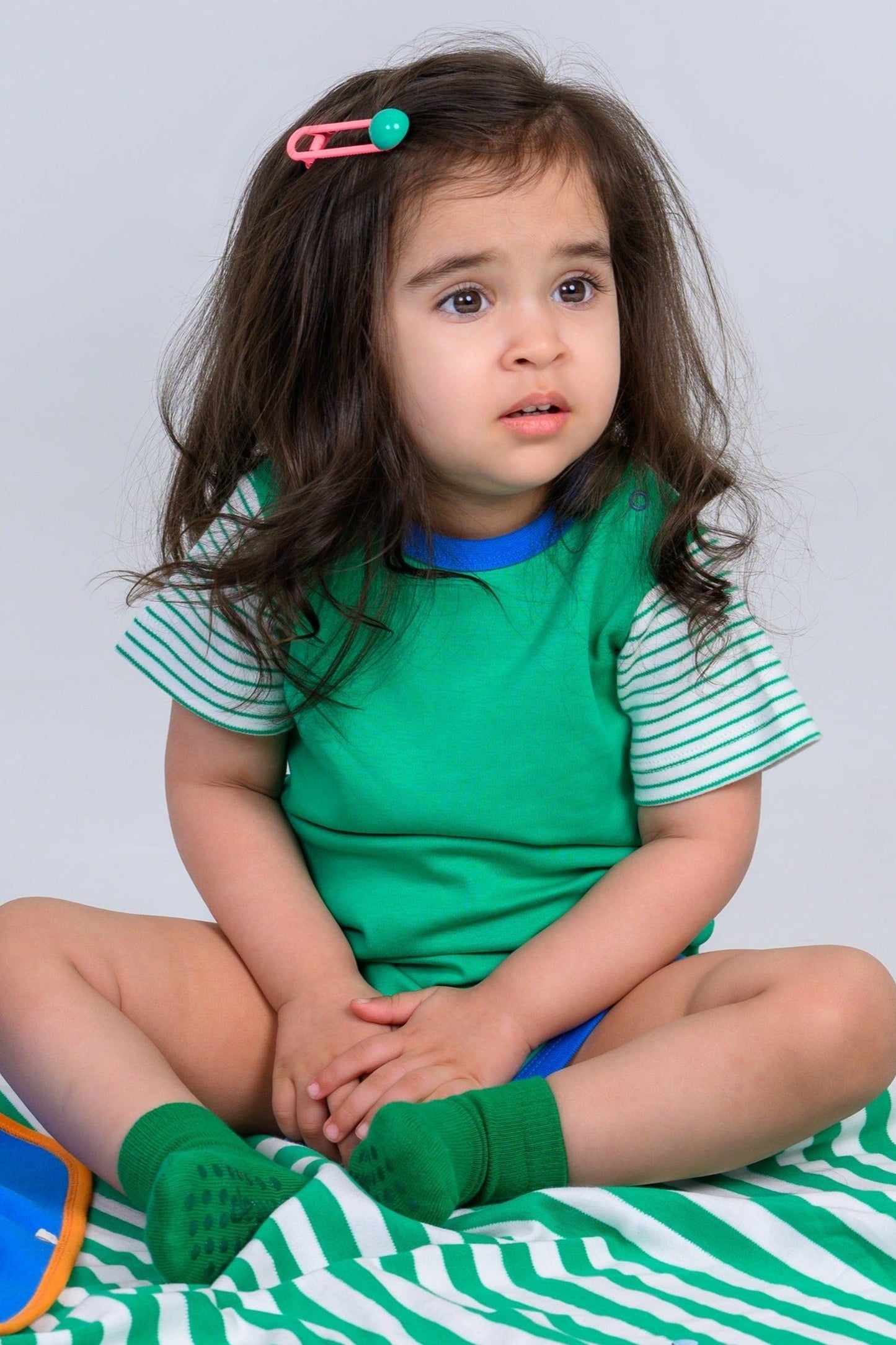 Short Sleeve Bodysuit - Palace Blue