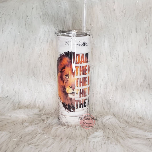 The Man  - 20 oz Skinny - Glitter Boss