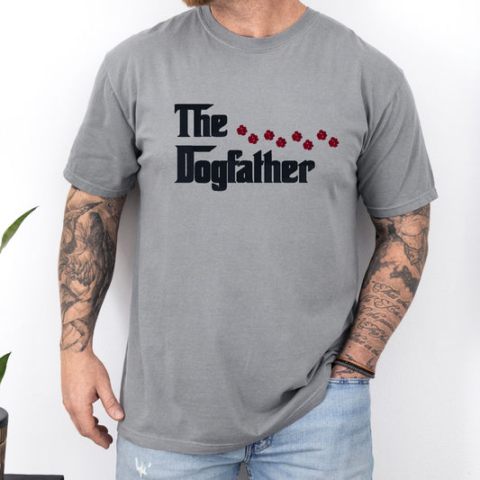 "The Dogfather" - Dog Lover Embroidered Unisex Shirt - Bloom-N-Believe Boutique
