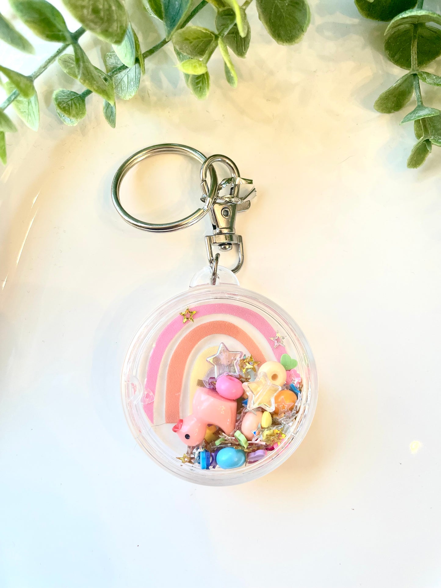 Cute Acrylic Shaker Keychains - Mimi Co Handmade Jewelry