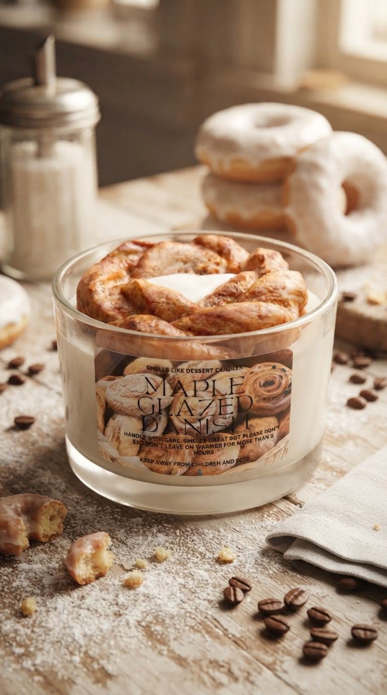 Maple Glazed Danish Candle