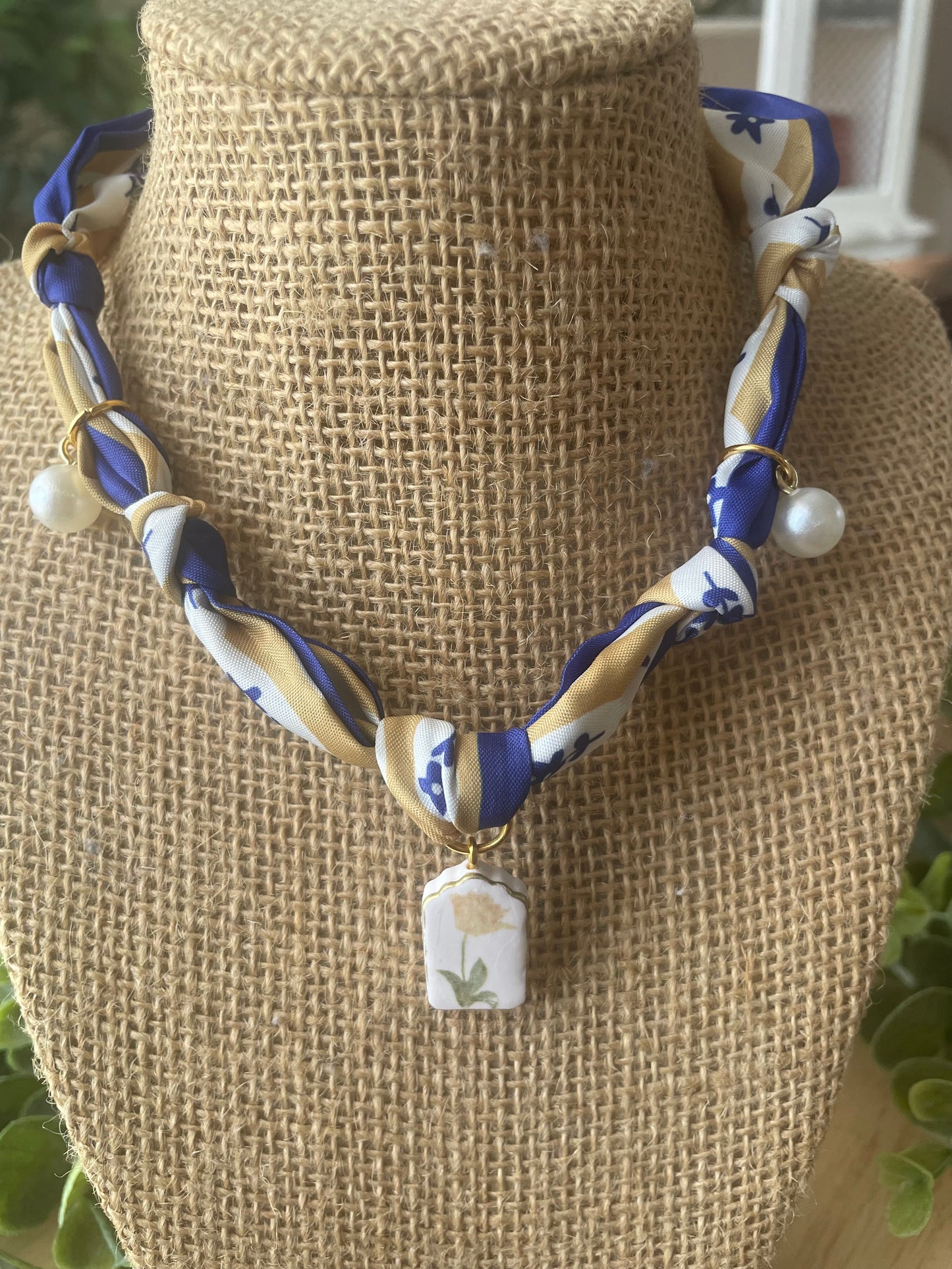 Scarf Necklace - Mimi Co Handmade Jewelry