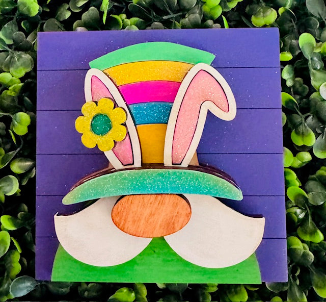 Interchangeable Leaning Frame Insert (GNOME BUNNY) - STV