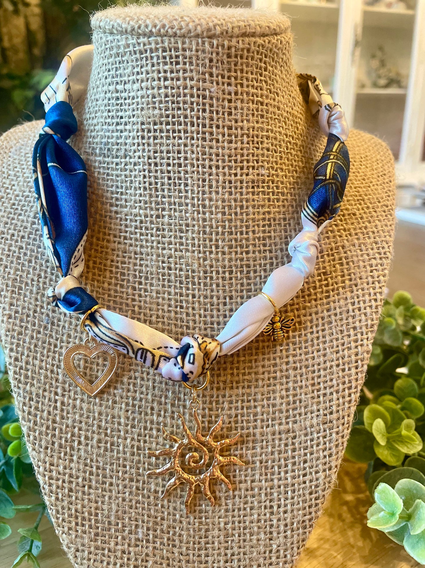 Scarf Necklace - Mimi Co Handmade Jewelry