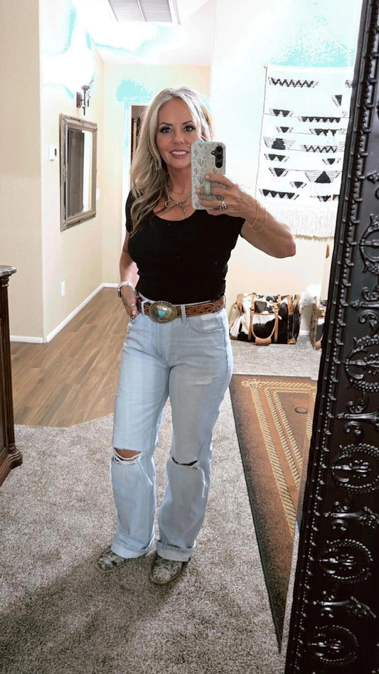 90’s High Rise Flare Jeans
