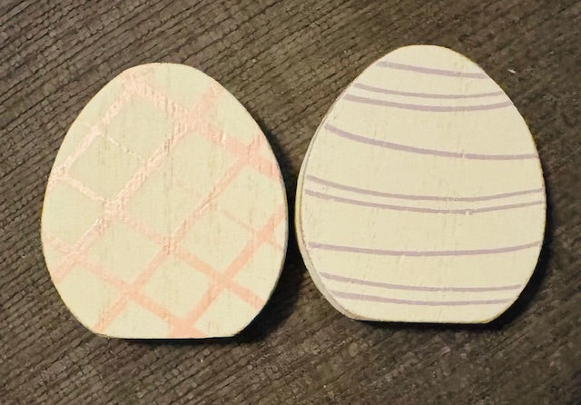 Letterboard Wood Shaped Easter Egg Tiles - STV