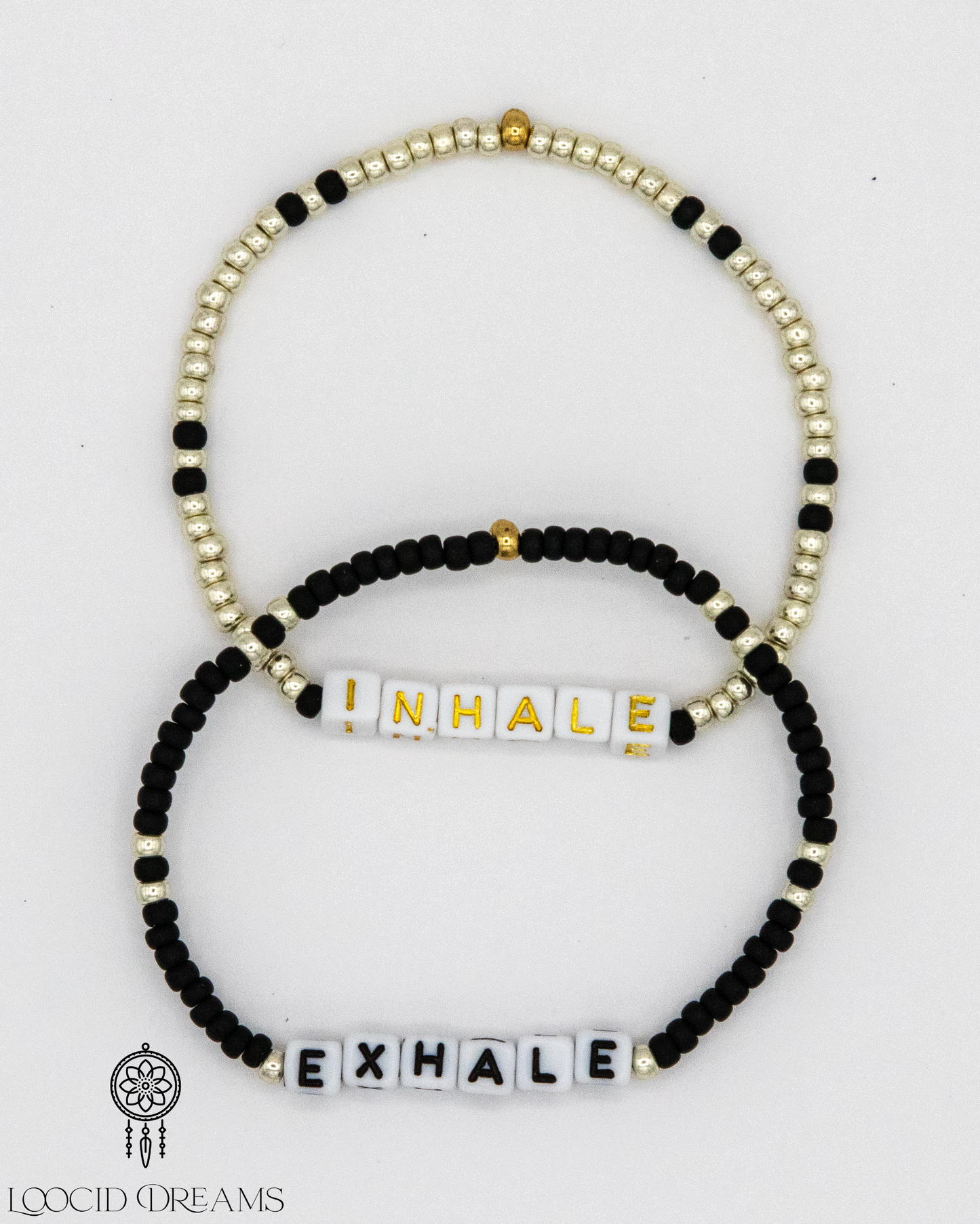 Blck/Gld Brclt Set- Loocid Dreams