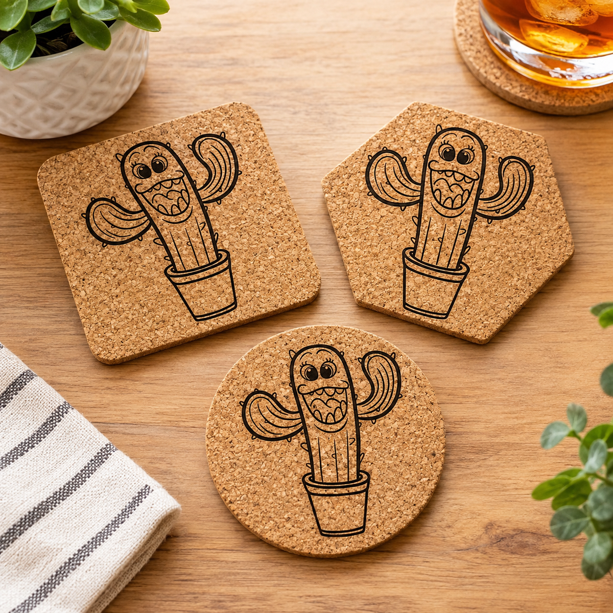 Cactus Coaster-DQ Kreations