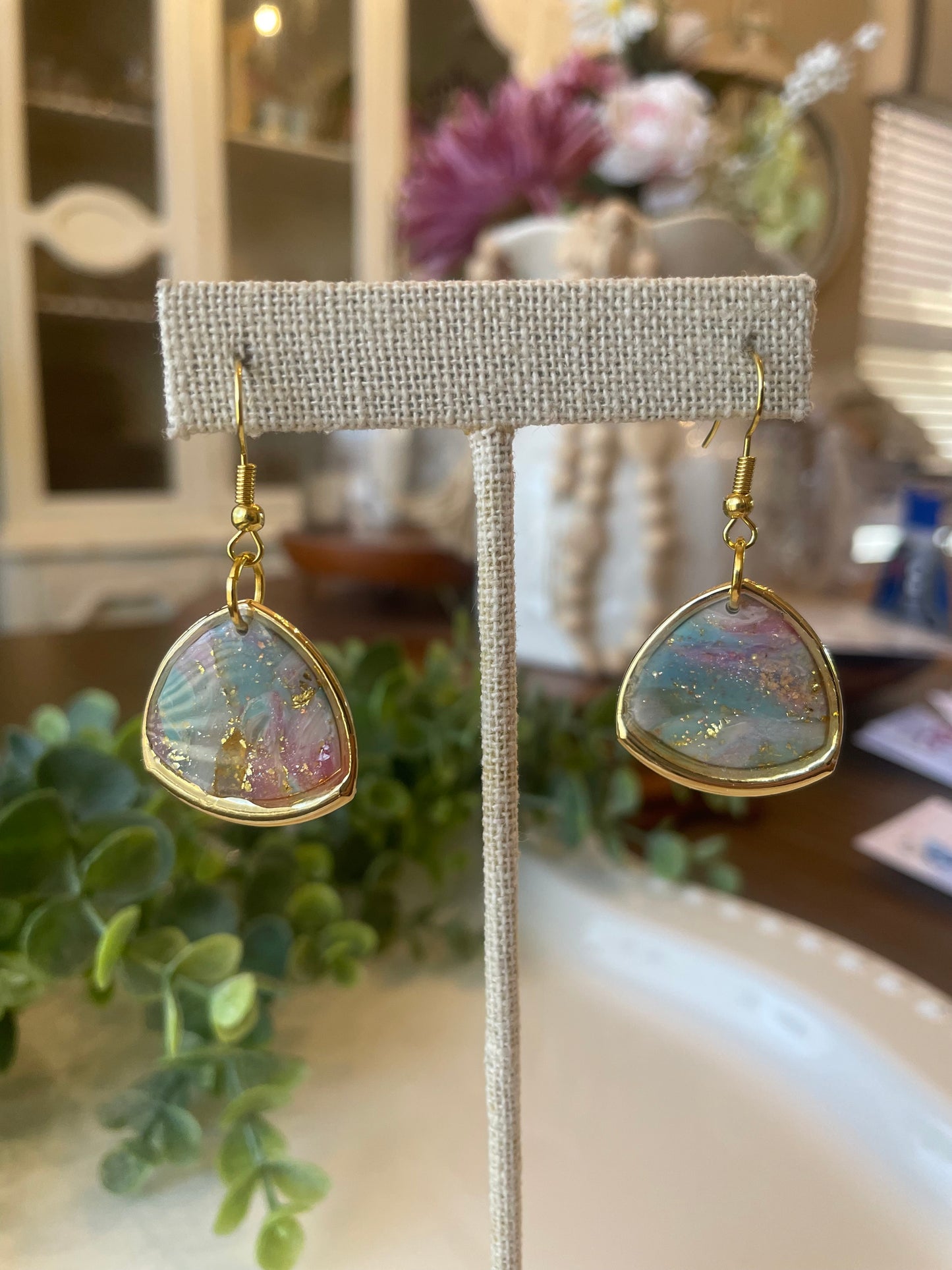 Handmade Polymer Clay Earrings |Sand & Sea - Mimi Co Handmade Jewelry