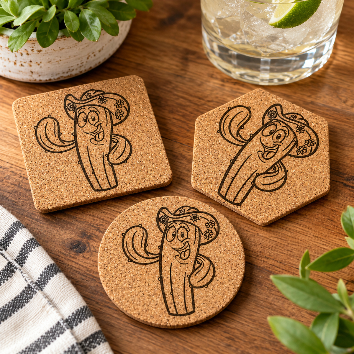 Arizona Cactus Coaster-DQ Kreations
