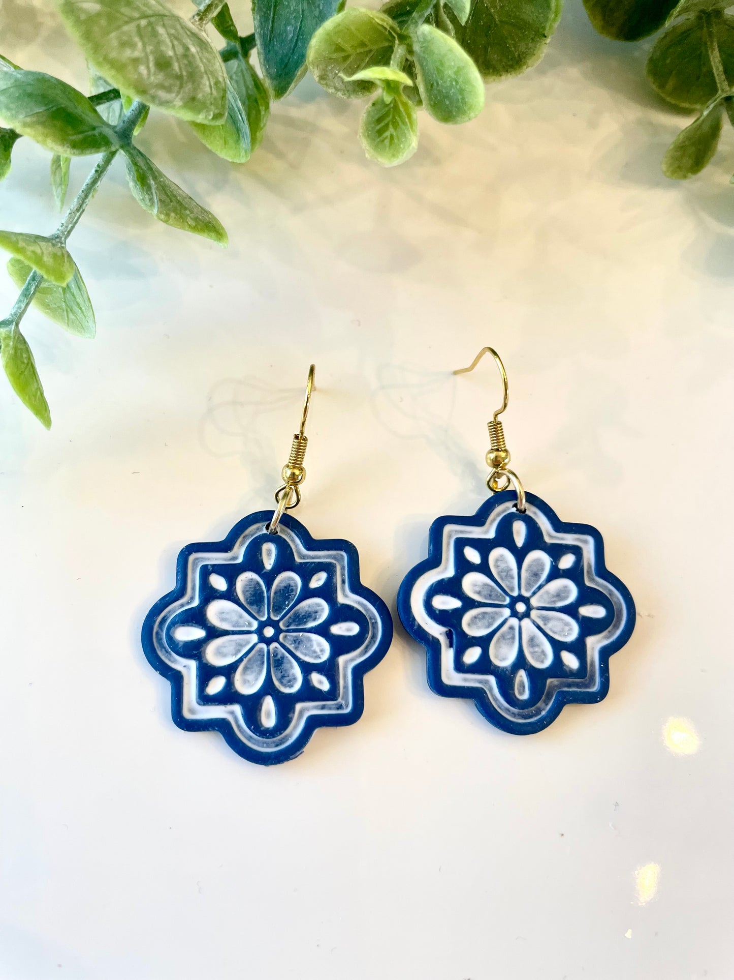 Handmade Polymer Clay Earrings |Mediterranean - Mimi Co Handmade Jewelry