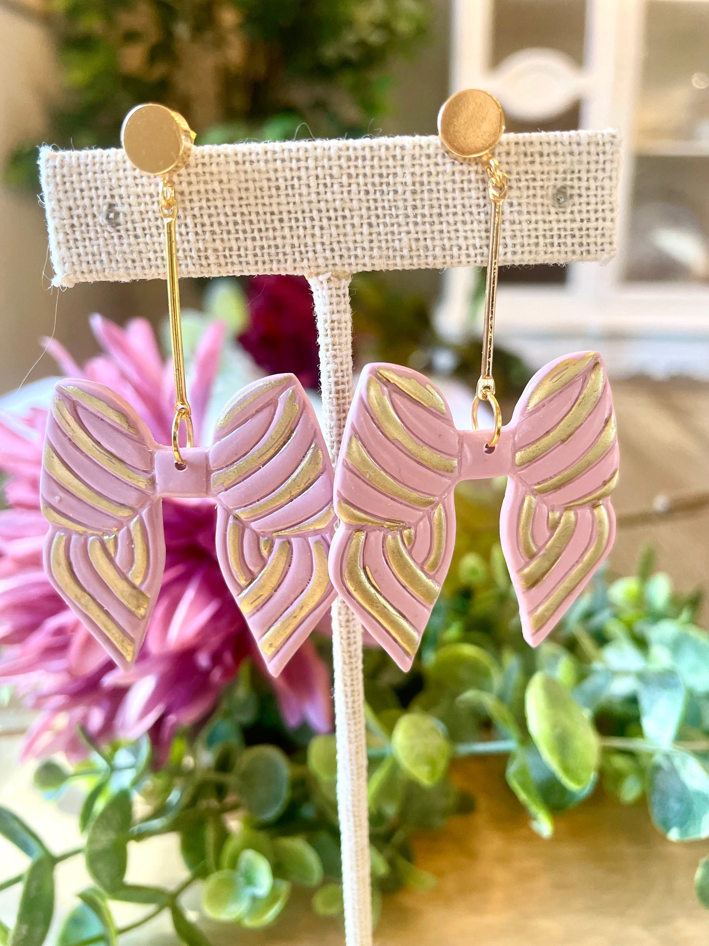 Large Bow Earrings - Mimi Co Handmade Jewelry