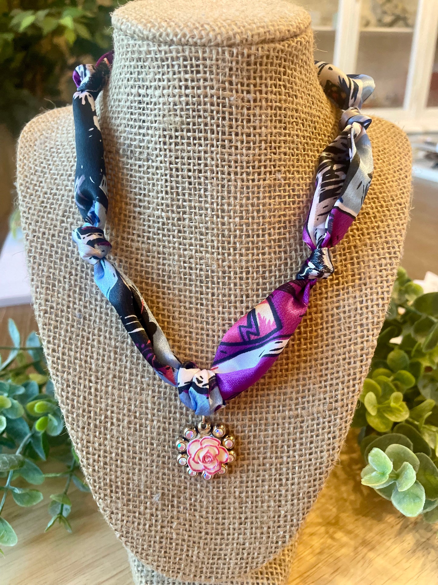 Scarf Necklace - Mimi Co Handmade Jewelry