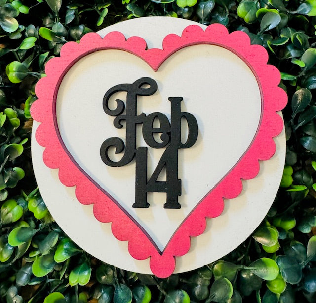 Magnetic Insert - Feb 14th Heart - STV