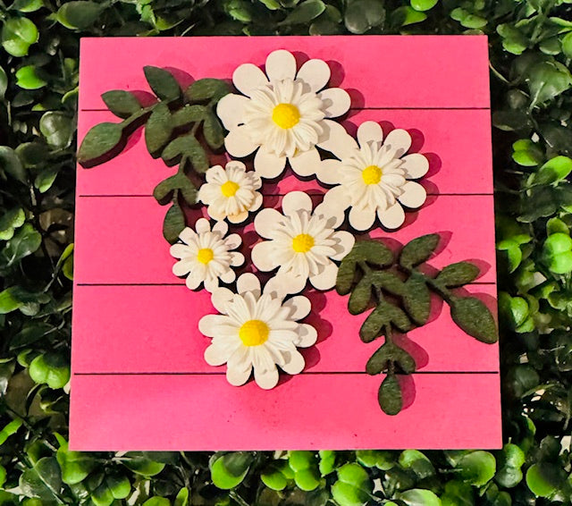 Interchangeable Leaning Frame Insert 4.25" (Floral) - STV