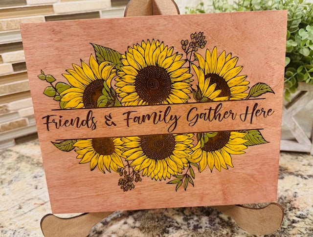 Block Art - Friends & Family Gather Here - STV