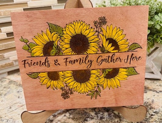 Block Art - Friends & Family Gather Here - STV