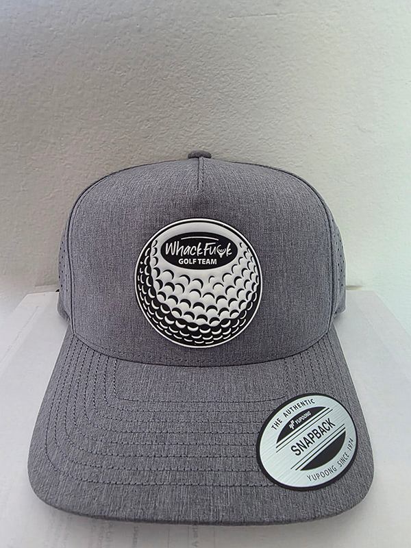Whack Fuck Golf Team Cap (Gray-Golf Ball Logo) from Social Golf Gear
