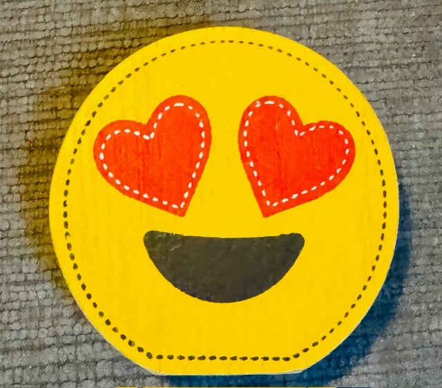 Letterboard Wood Shaped Emoji Tiles - STV