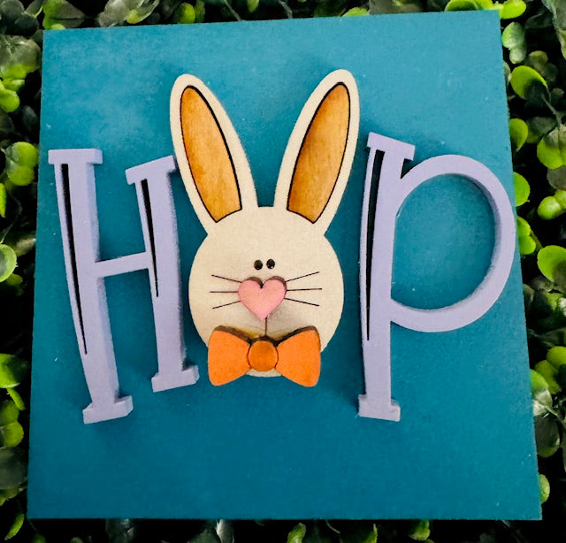 Interchangeable Leaning Frame Insert (EASTER HOP) - STV