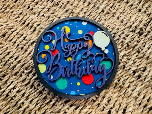 Magnetic Insert - Happy Birthday - STV