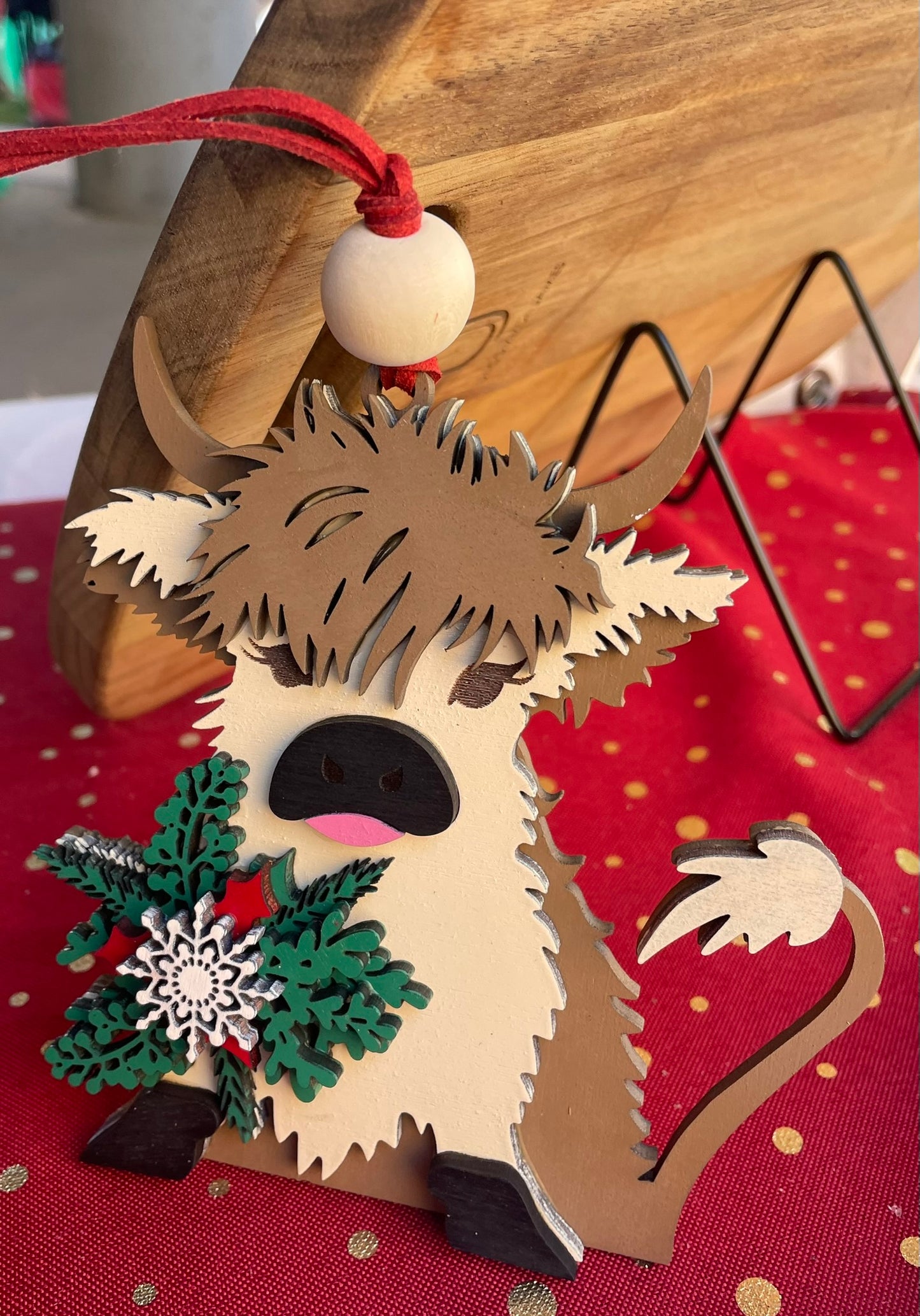 Highland Cow Ornament- STV