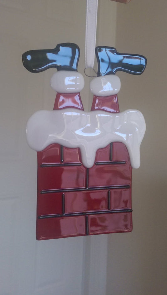 Ornament - Santa in Chimney