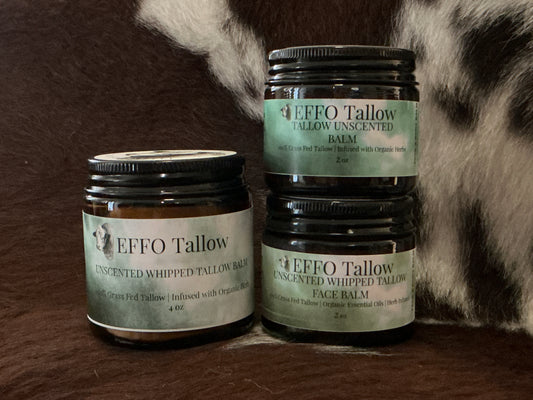Unscented 2oz Whipped-Effo Tallow