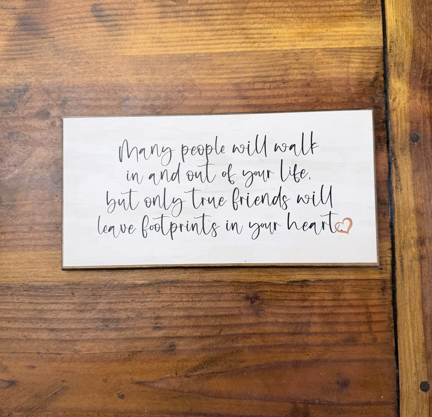 Small rectangular wood sign- Creations by Beth