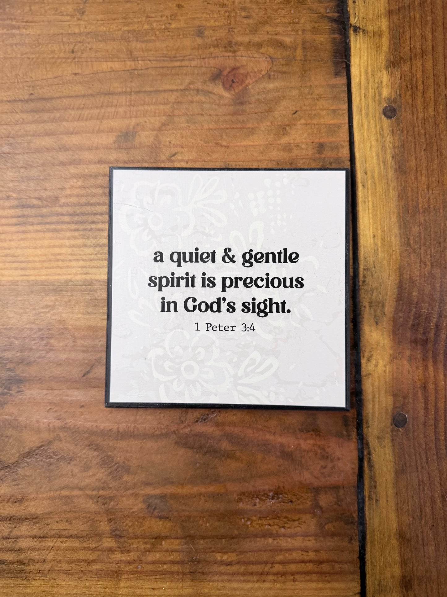 Mini square wood sign- Creations by Beth