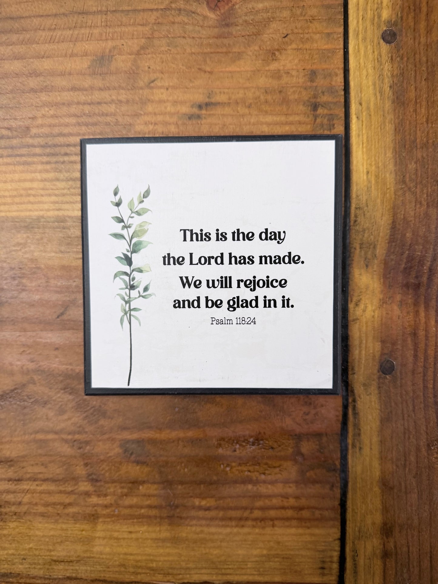 Mini square wood sign- Creations by Beth