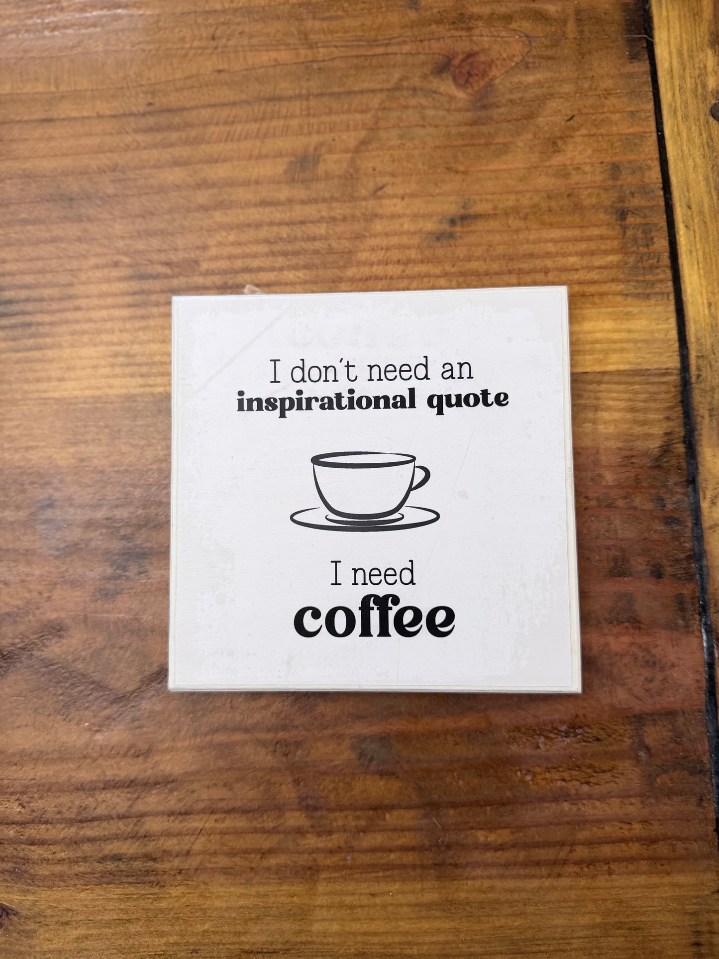 Mini square wood sign- Creations by Beth