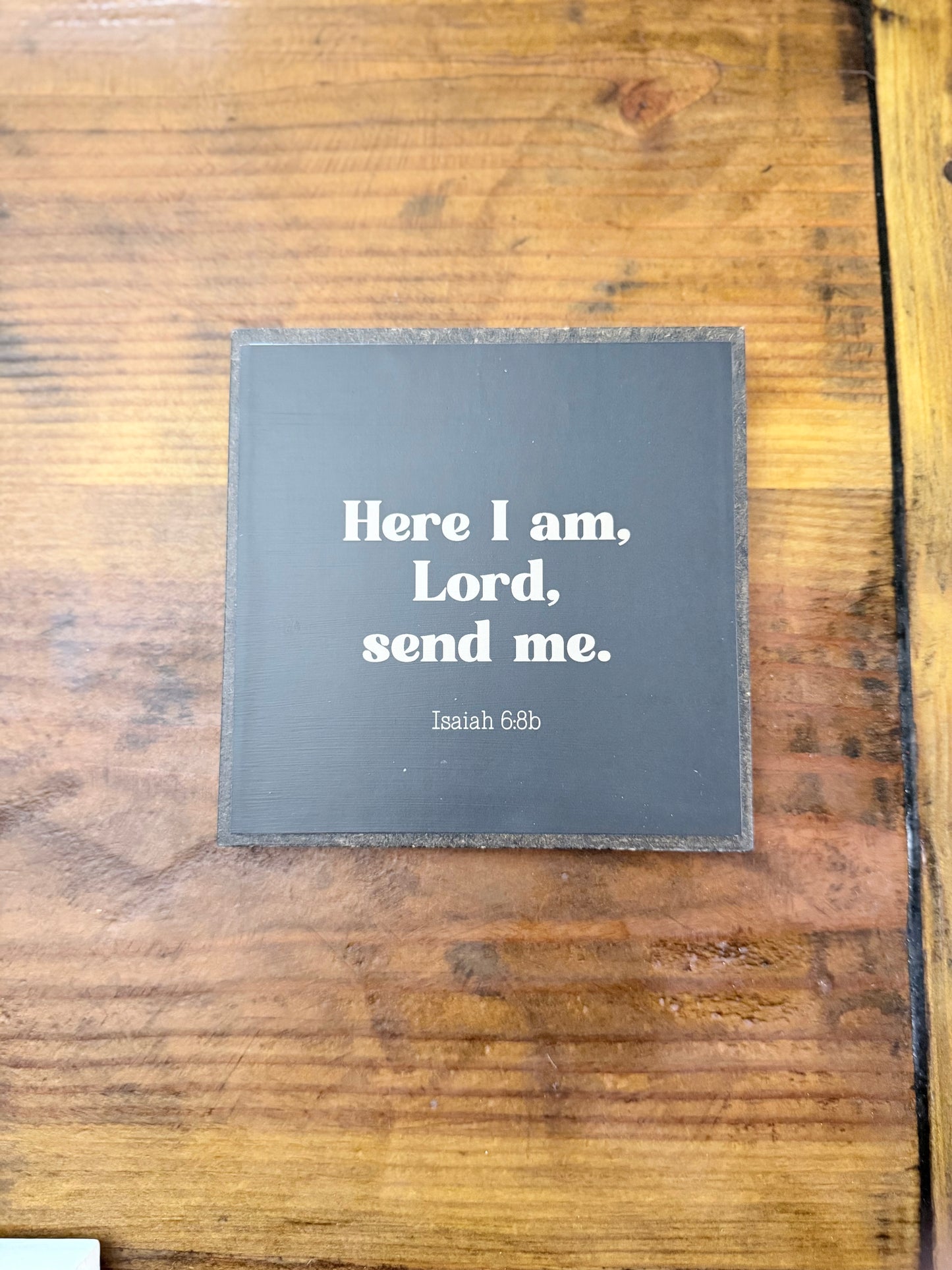 Mini square wood sign- Creations by Beth