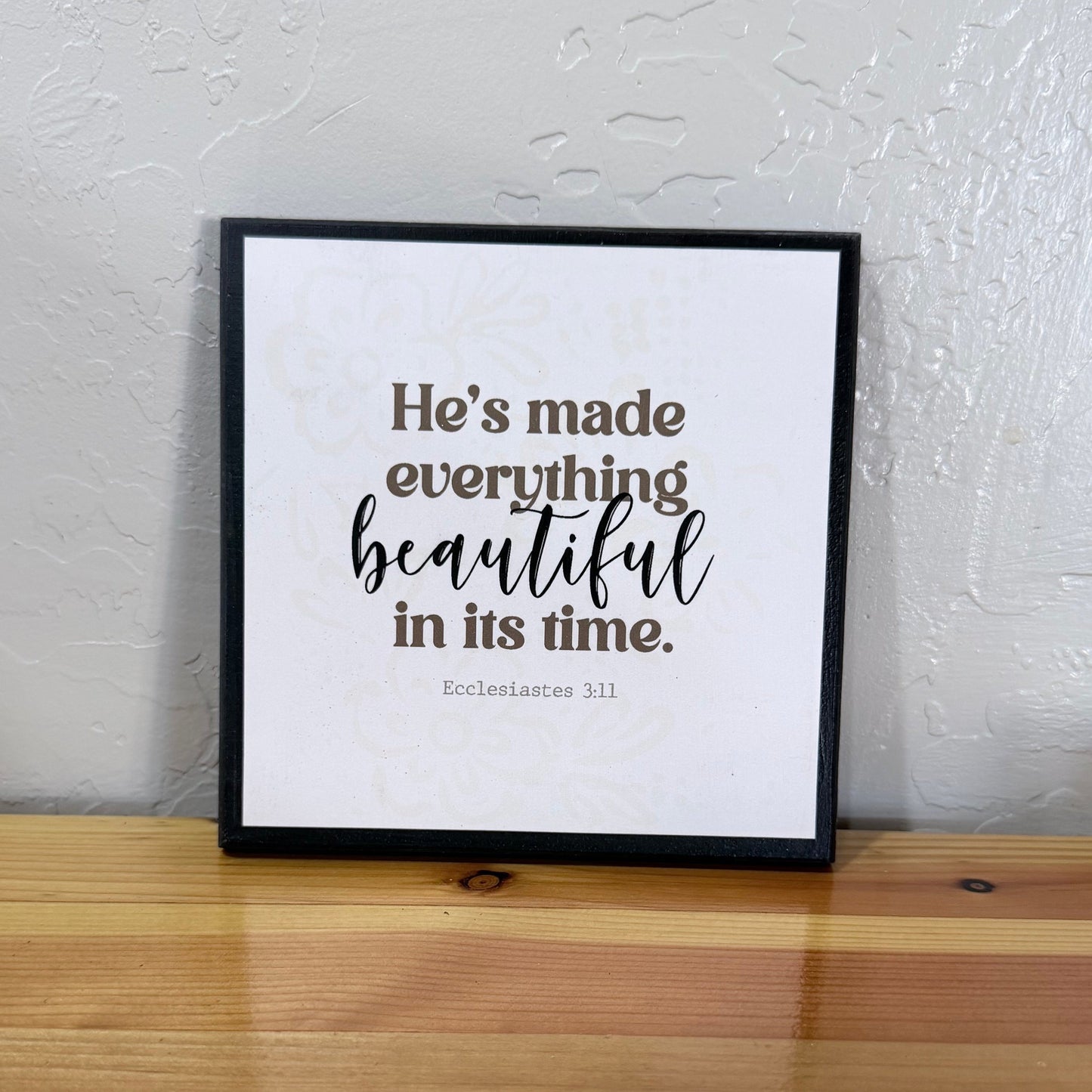 Mini square wood sign- Creations by Beth