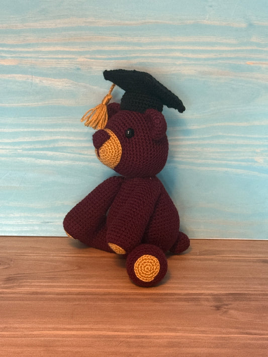 ASU Graduation Teddy Bear - Cuddly Cacti Creations