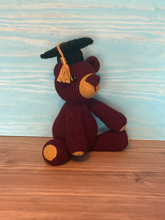 ASU Graduation Teddy Bear - Cuddly Cacti Creations