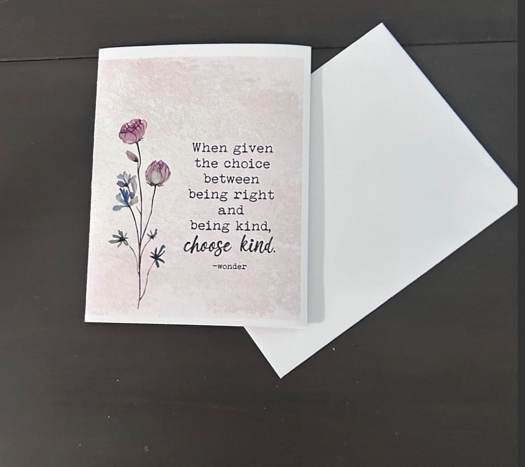 Note Card- Blank Inside- Creations by Beth