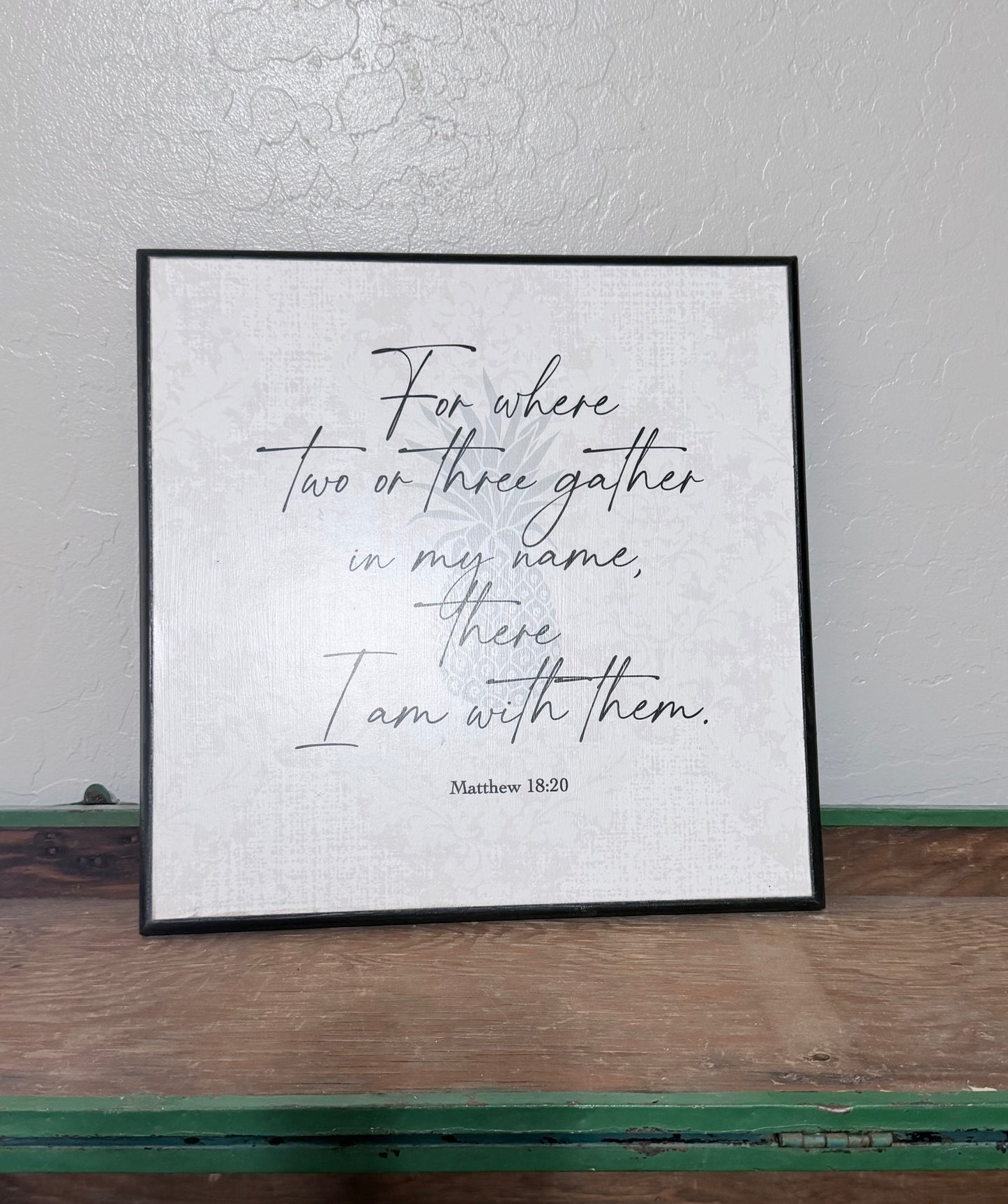 Large Square Wood Sign- Creations by Beth
