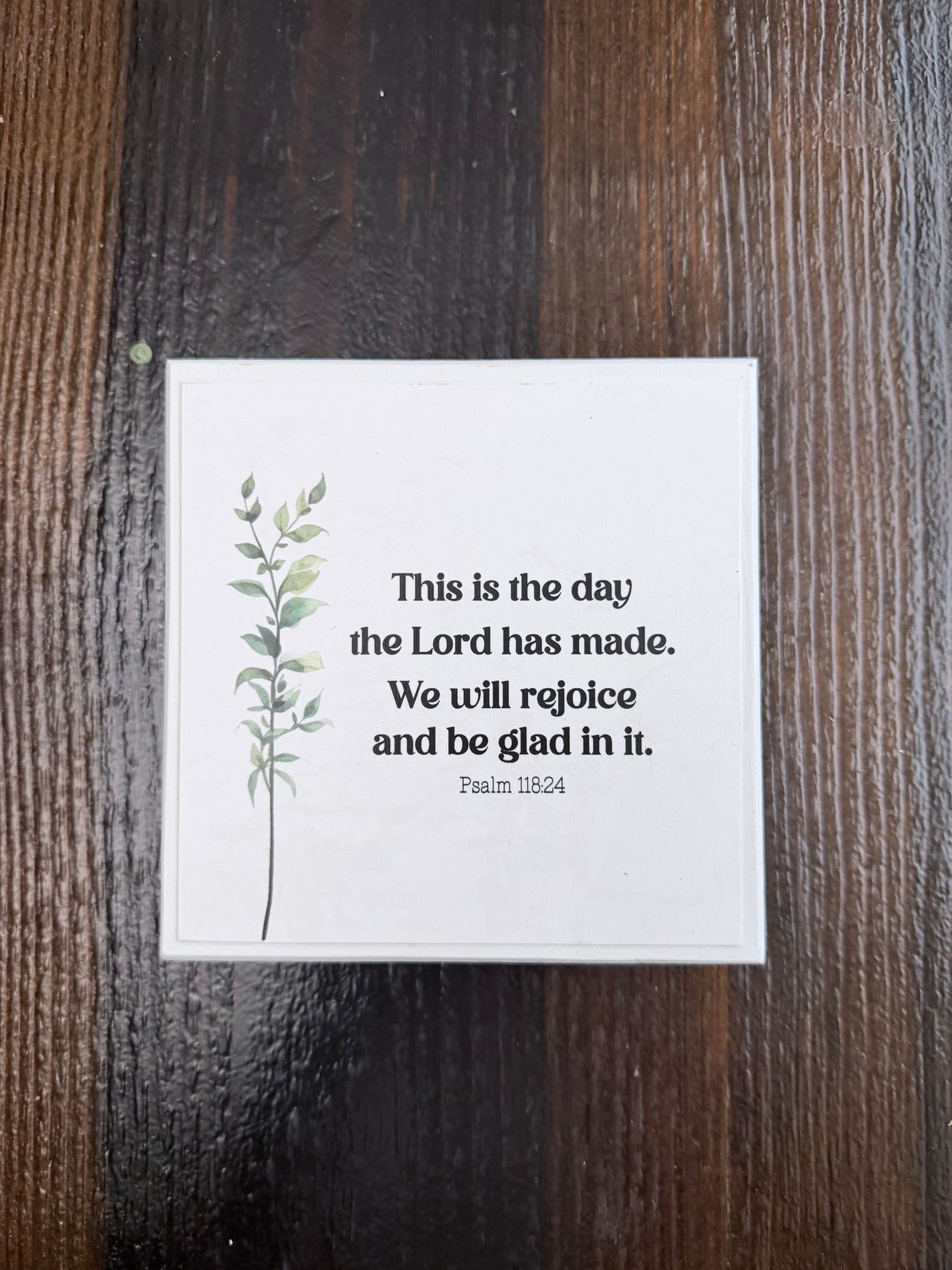 Mini square wood sign- Creations by Beth