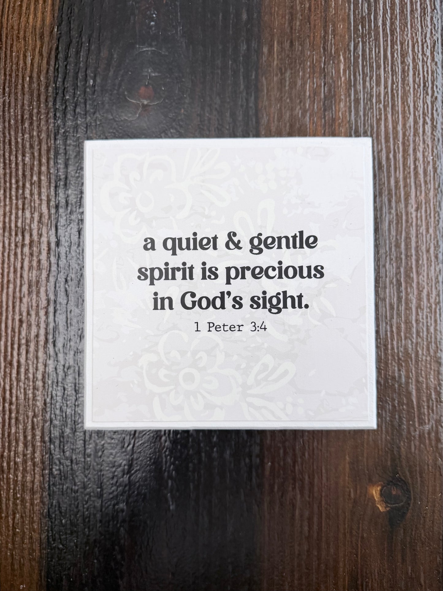 Mini square wood sign- Creations by Beth
