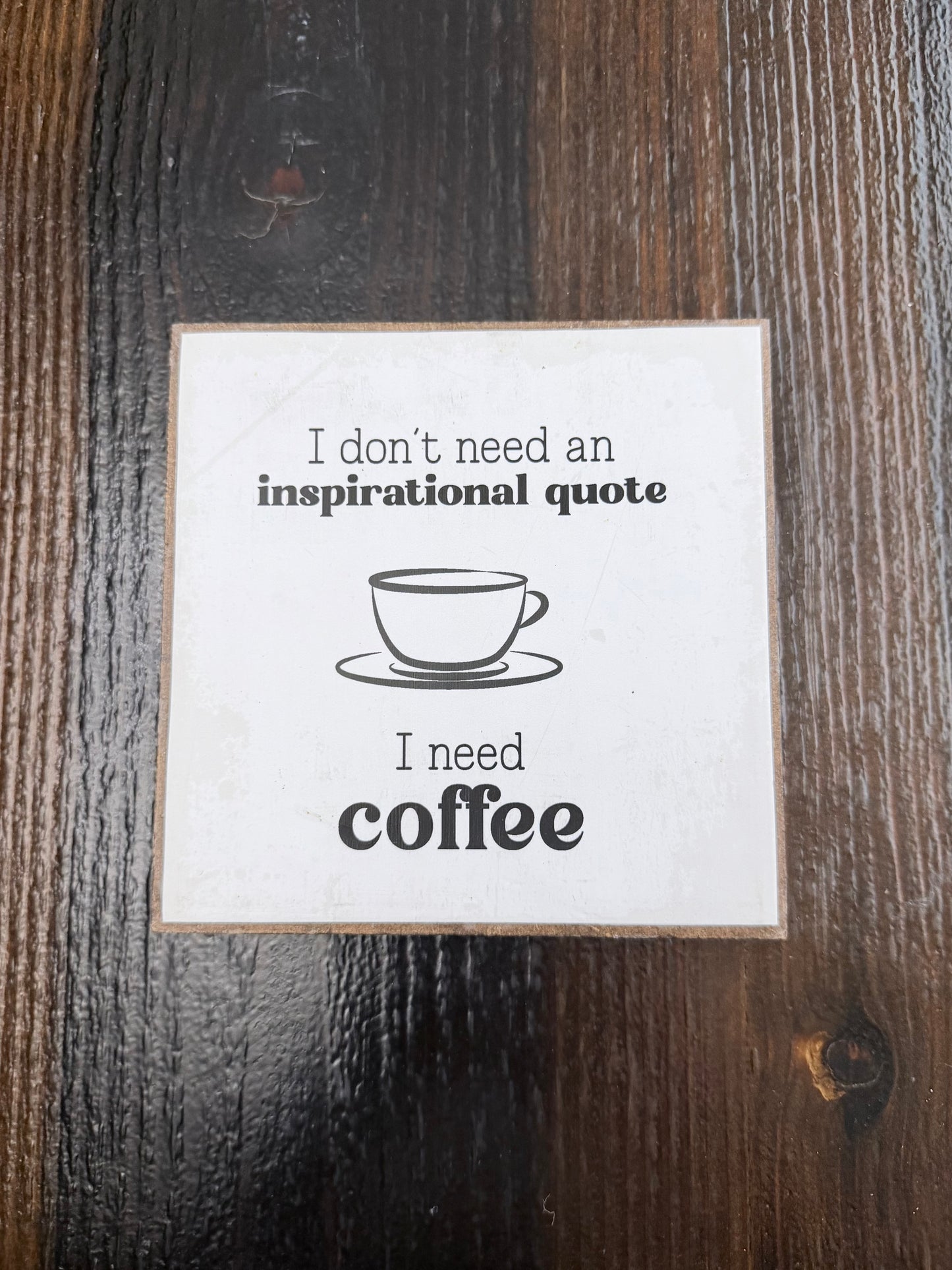 Mini square wood sign- Creations by Beth