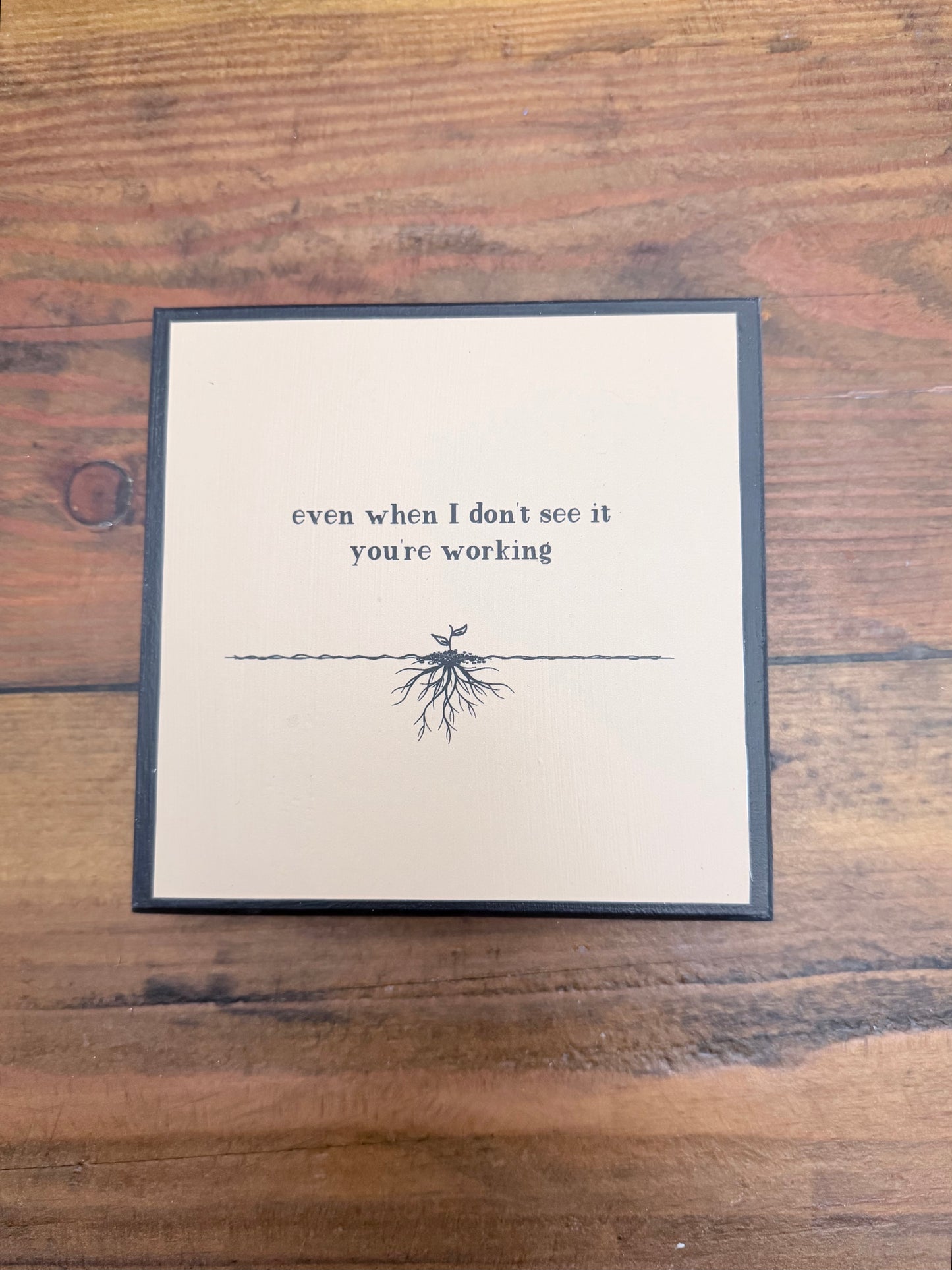 Mini square wood sign- Creations by Beth