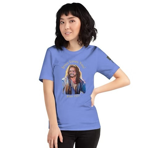 HFB Jesus Loves You T-Shirt light blue