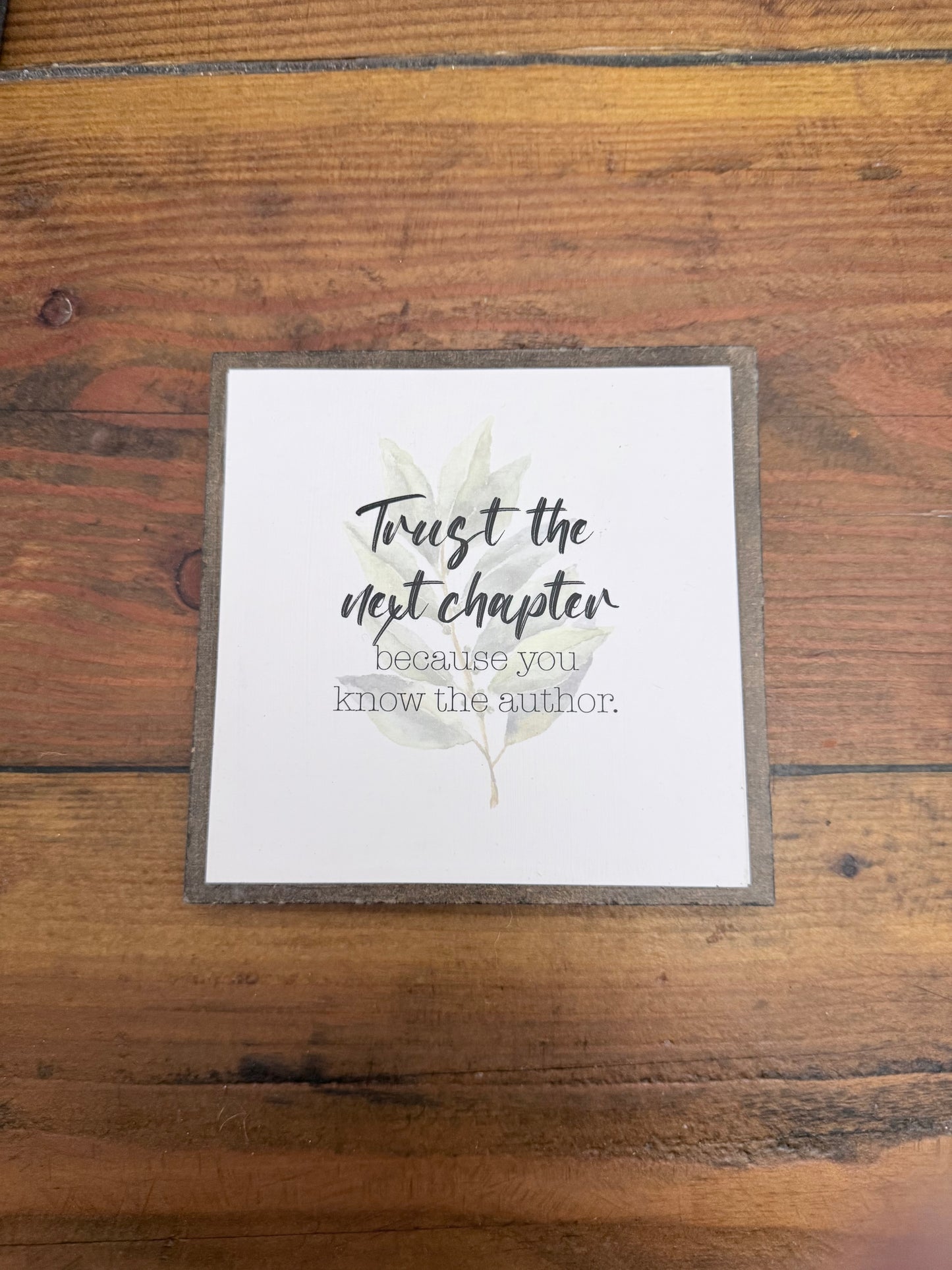 Mini square wood sign- Creations by Beth