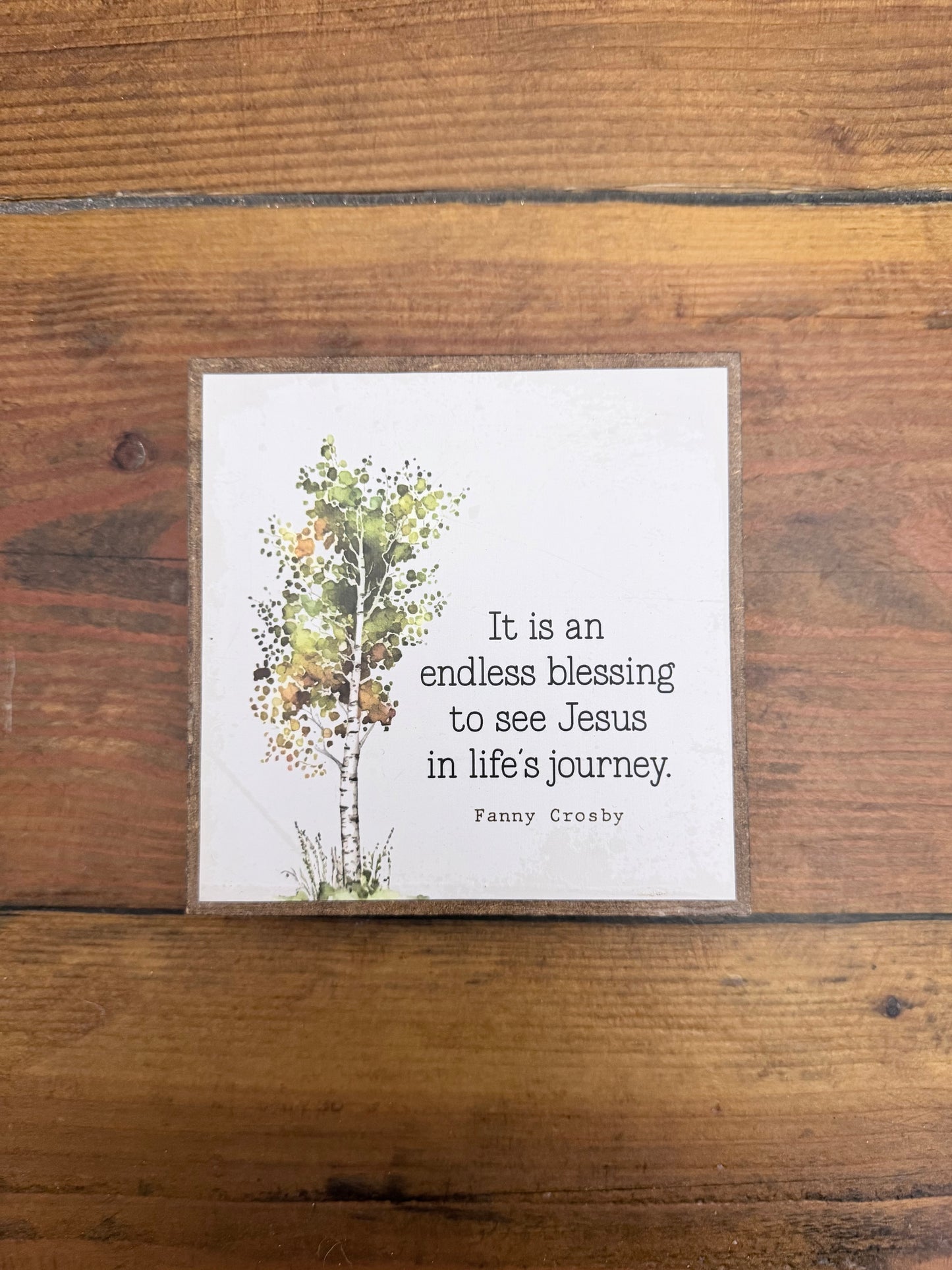 Mini square wood sign- Creations by Beth