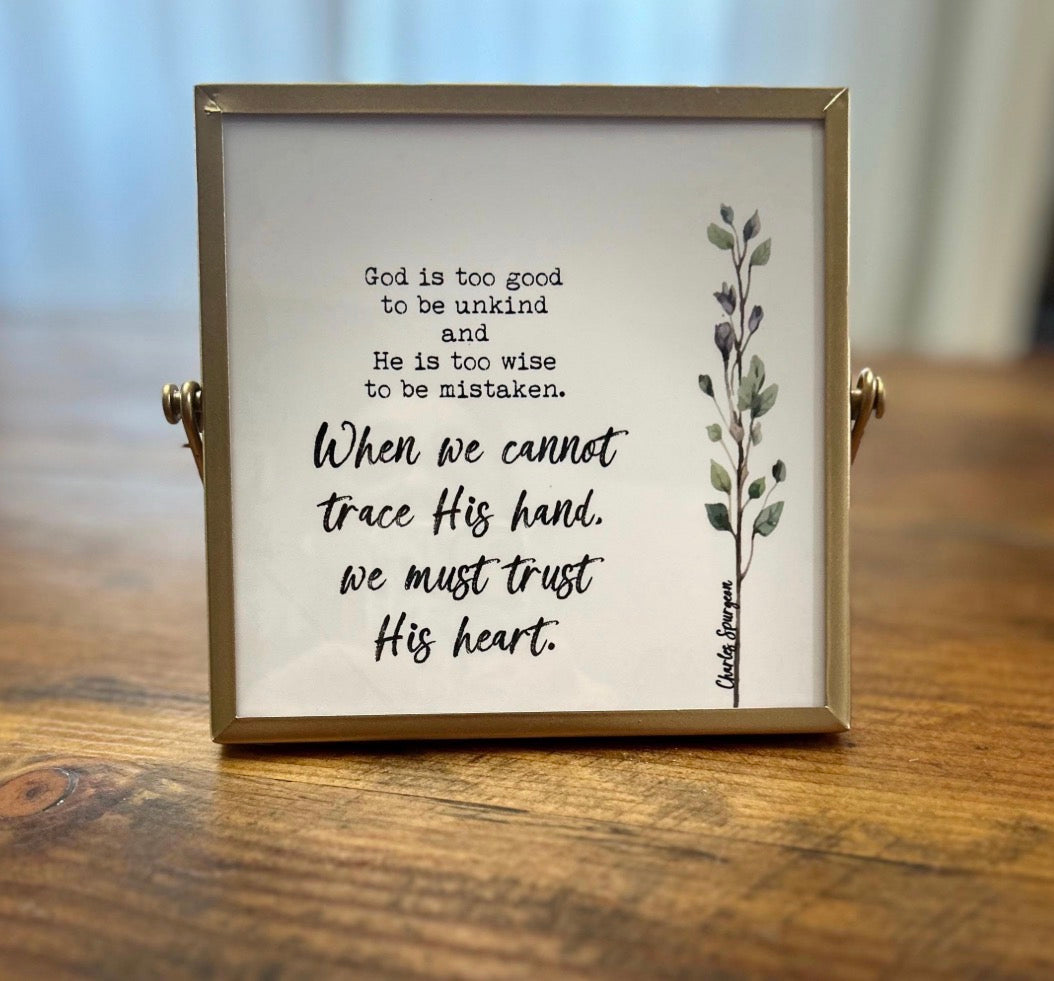 Gold Table Top Frame- Creations by Beth