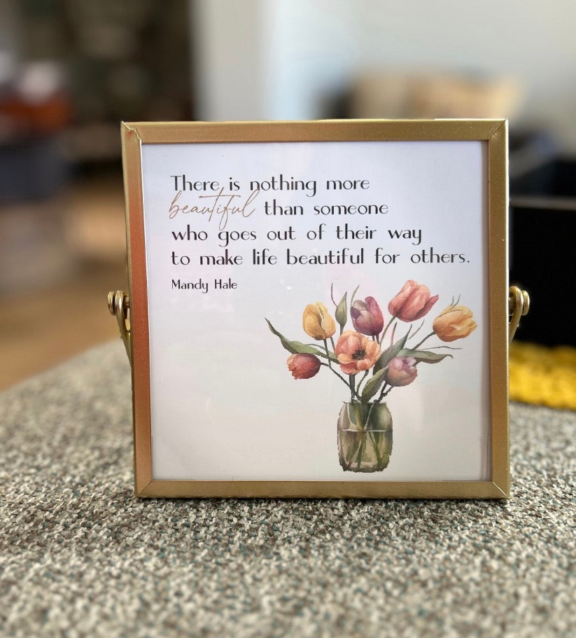 Gold Table Top Frame- Creations by Beth
