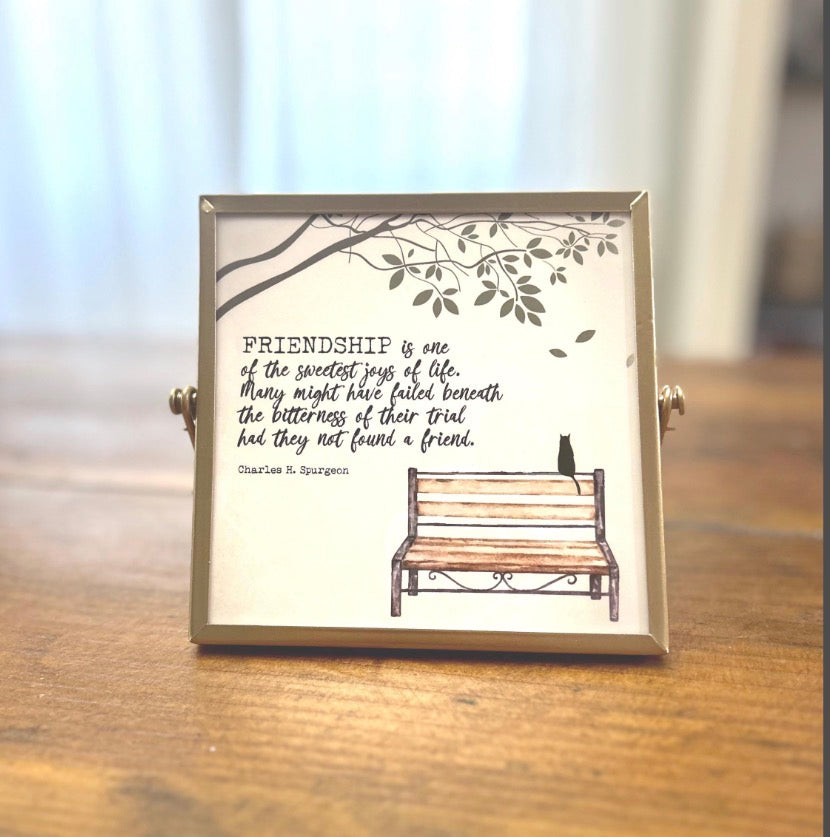 Gold Table Top Frame- Creations by Beth